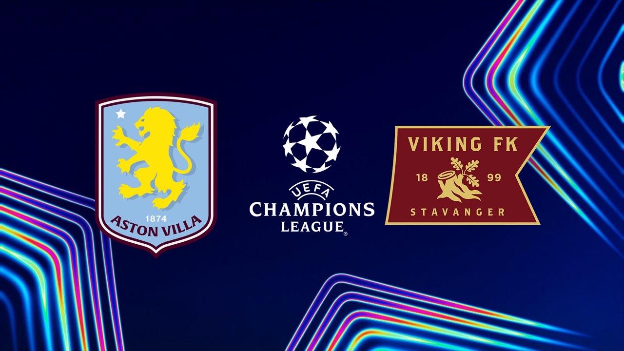 Aston Villa vs Viking Champions League 2026 match poster