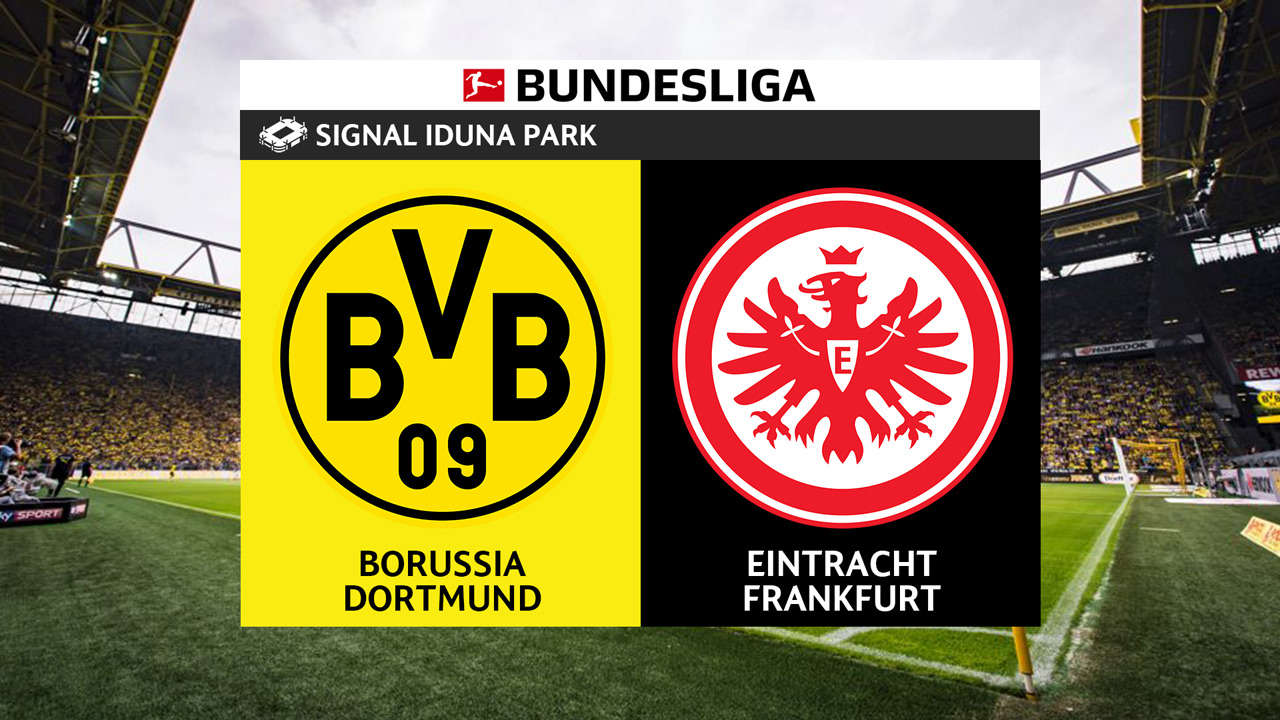 Dortmund vs Frankfurt Bundesliga match at Signal Iduna Park