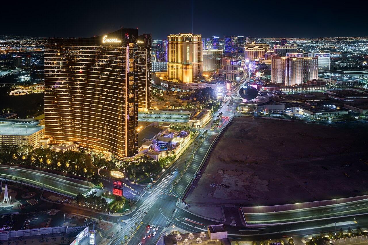 Moicano vs Nolan fight week in Las Vegas, view of the Las Vegas Strip