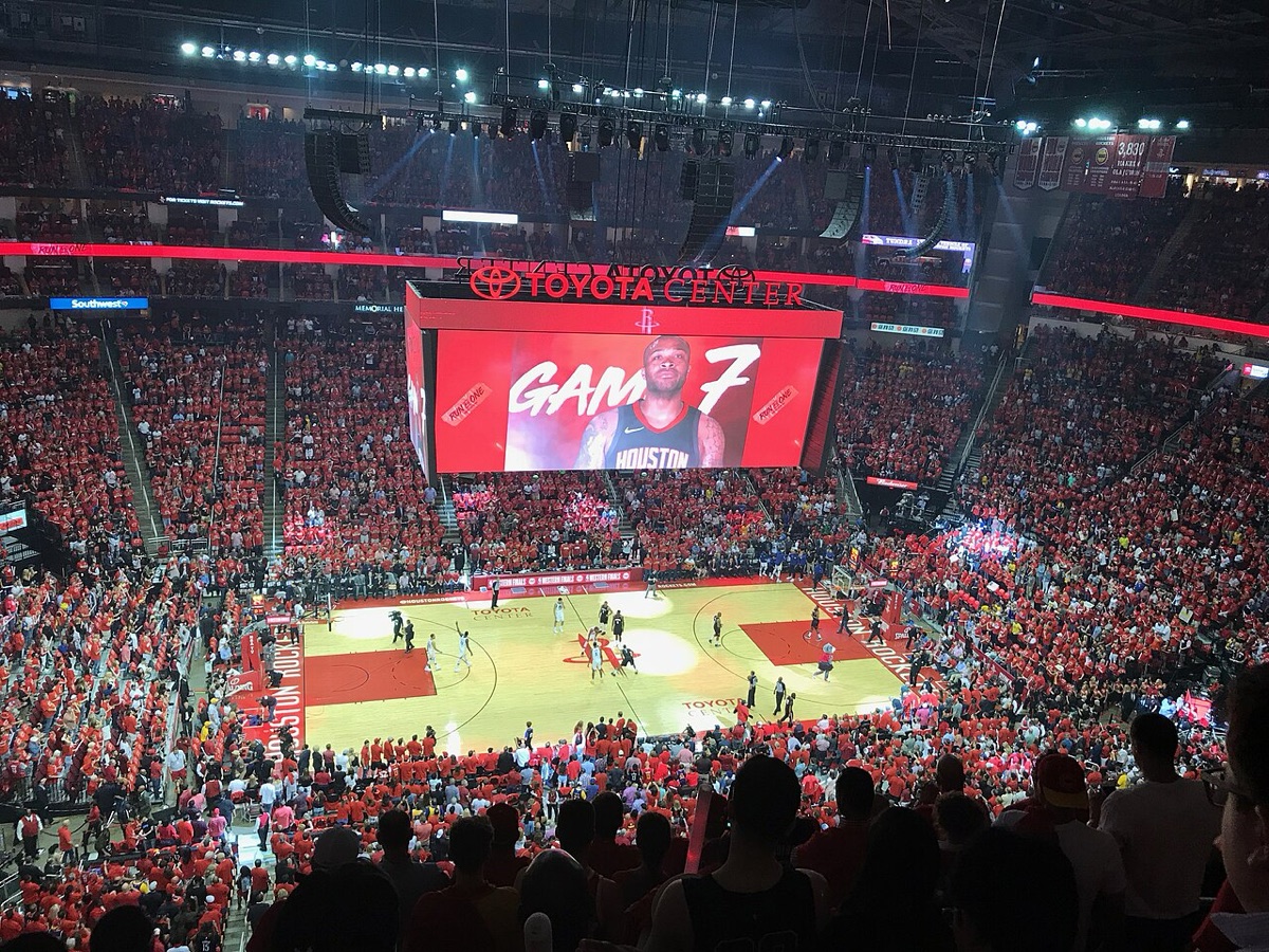 Toyota Center, home of the Houston Rockets, before Rockets vs Thunder