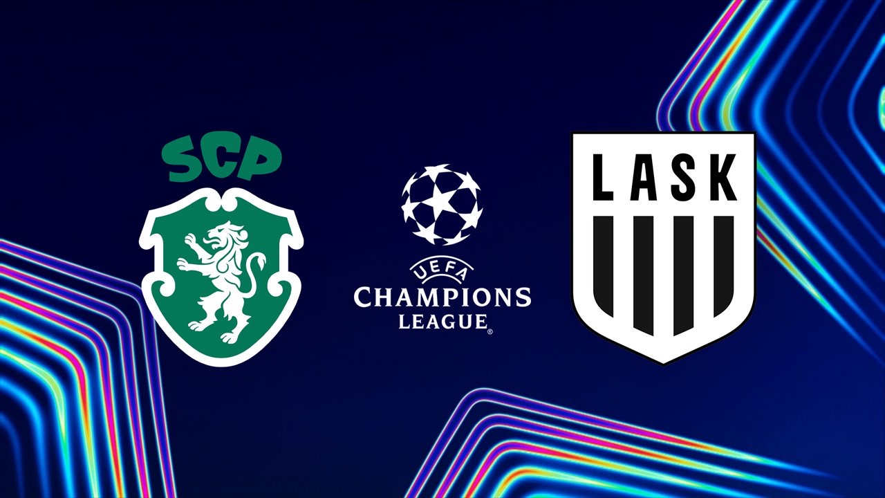 Sporting vs LASK Champions League 2026 match poster